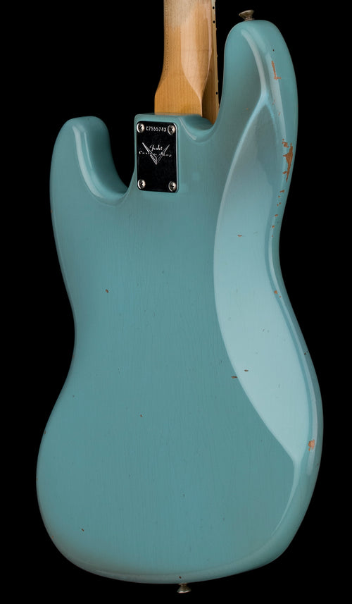 Used Fender Custom Shop 1966 Jazz Bass Journeyman Relic (2021) - Aged Daphne Blue with Original Hard Case