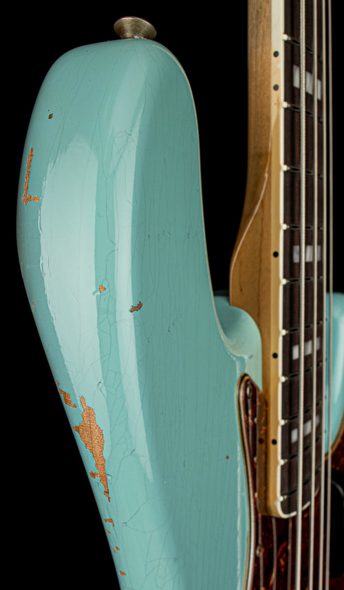 Used Fender Custom Shop 1966 Jazz Bass Journeyman Relic (2021) - Aged Daphne Blue with Original Hard Case