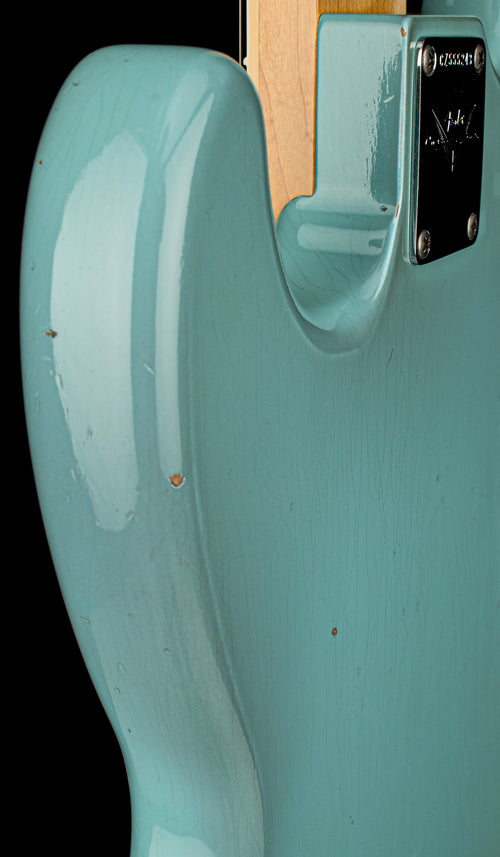 Used Fender Custom Shop 1966 Jazz Bass Journeyman Relic (2021) - Aged Daphne Blue with Original Hard Case