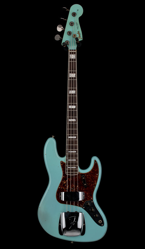 Used Fender Custom Shop 1966 Jazz Bass Journeyman Relic (2021) - Aged Daphne Blue with Original Hard Case