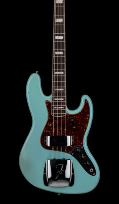 Used Fender Custom Shop 1966 Jazz Bass Journeyman Relic (2021) - Aged Daphne Blue with Original Hard Case