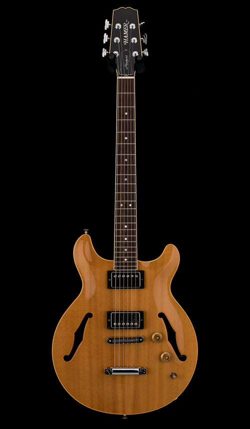 Used Hamer Newport Pro (2005) - Vintage Natural #54314 with Original Hard Case