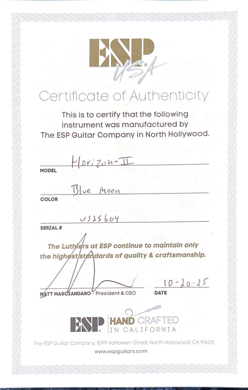 ESP Horizon-II USA - Blue Moon #25604