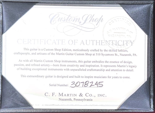 Martin Custom Shop D-28 Style Pale Moon Ebony #78245 (Empire Music Spec)