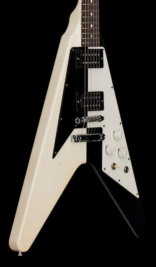 Used Gibson Custom Shop Michael Schenker 1971 Flying V Collector's Edition - Black/White #MSFV44 with Original Hard Case
