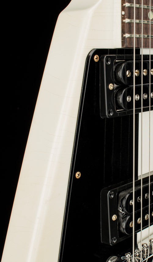 Used Gibson Custom Shop Michael Schenker 1971 Flying V Collector's Edition - Black/White #MSFV44 with Original Hard Case