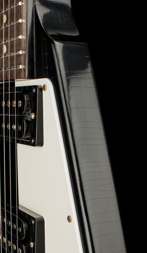 Used Gibson Custom Shop Michael Schenker 1971 Flying V Collector's Edition - Black/White #MSFV44 with Original Hard Case