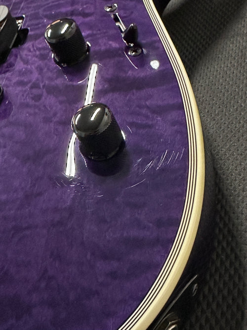 Used LTD MH-1000NT (2020) - See Thru Purple #50774 with Hard Case