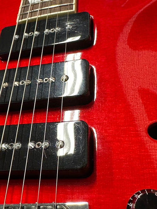 Used Hamer Monaco III (2003) - Red Transparent #52593 with Original Hard Case