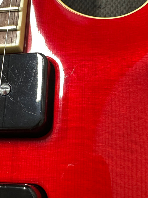 Used Hamer Monaco III (2003) - Red Transparent #52593 with Original Hard Case