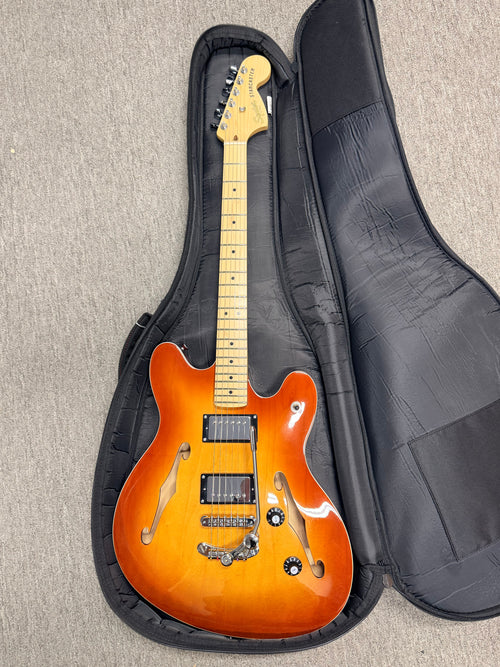 Used Squier Affinity Starcaster Deluxe (2024) - Sienna Sunburst #04981 with Gig Bag