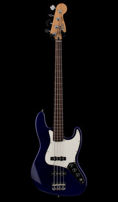 Used Fender Standard Jazz Bass Fretless (2001) - Midnight Blue #76419 with Hard Case