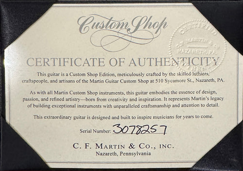 Martin Custom Shop 000-28 Style Pale Moon Ebony #78257 (Empire Music Spec)