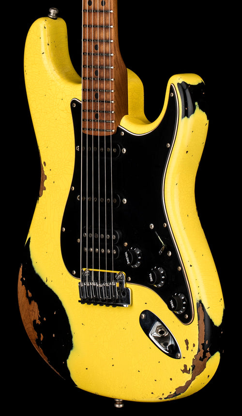 Used Fender Custom Shop Empire 67 Super Stratocaster HSS Heavy Relic (2023) - Graffiti Yellow/Black #15916 with Original Hard Case