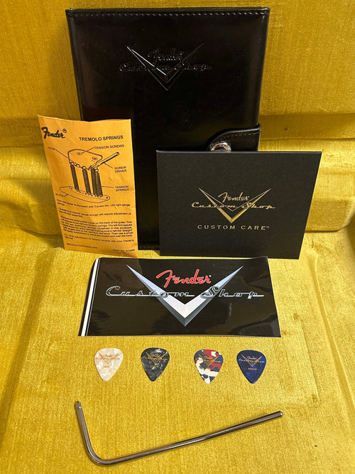 Used Fender Custom Shop Empire 67 Super Stratocaster HSS Heavy Relic (2023) - Graffiti Yellow/Black #15916 with Original Hard Case
