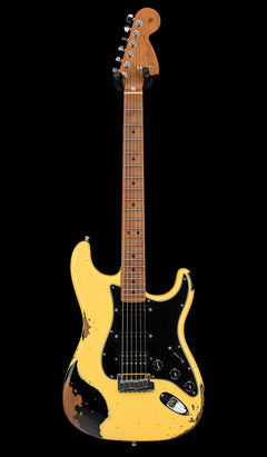 Used Fender Custom Shop Empire 67 Super Stratocaster HSS Heavy Relic (2023) - Graffiti Yellow/Black #15916 with Original Hard Case