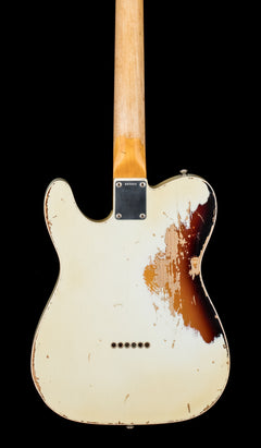 Used Fender Custom Shop Masterbuilt Paul Waller 1962 Telecaster Relic (2017) - Olympic White/3-Color Sunburst #89803 with Original Hard Case