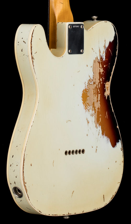 Used Fender Custom Shop Masterbuilt Paul Waller 1962 Telecaster Relic (2017) - Olympic White/3-Color Sunburst #89803 with Original Hard Case