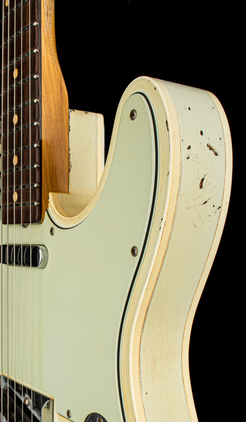 Used Fender Custom Shop Masterbuilt Paul Waller 1962 Telecaster Relic (2017) - Olympic White/3-Color Sunburst #89803 with Original Hard Case