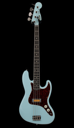 Used Fender Gold Foil Jazz Bass (2023) - Sonic Blue #08071 with Gig Bag