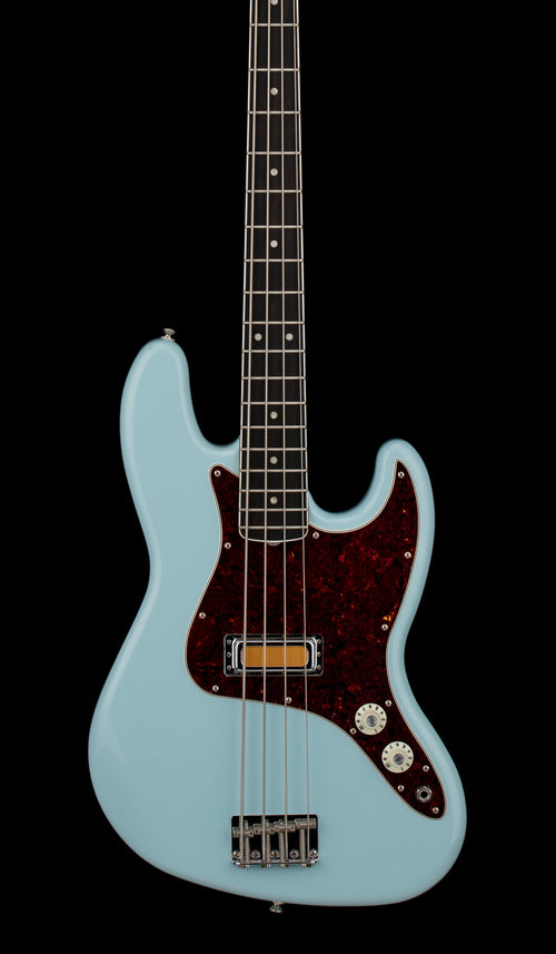 Used Fender Gold Foil Jazz Bass (2023) - Sonic Blue #08071 with Gig Bag