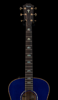 Used Taylor Custom Shop C18e B4003 Lutz Spruce/Quilted Maple (2024) - Royal Blue #54124 with Original Hard Case