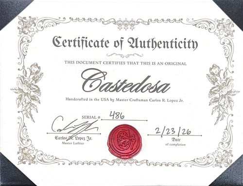 Castedosa Guitars Maravilla L-84 - Aged Gold Sparkle #486