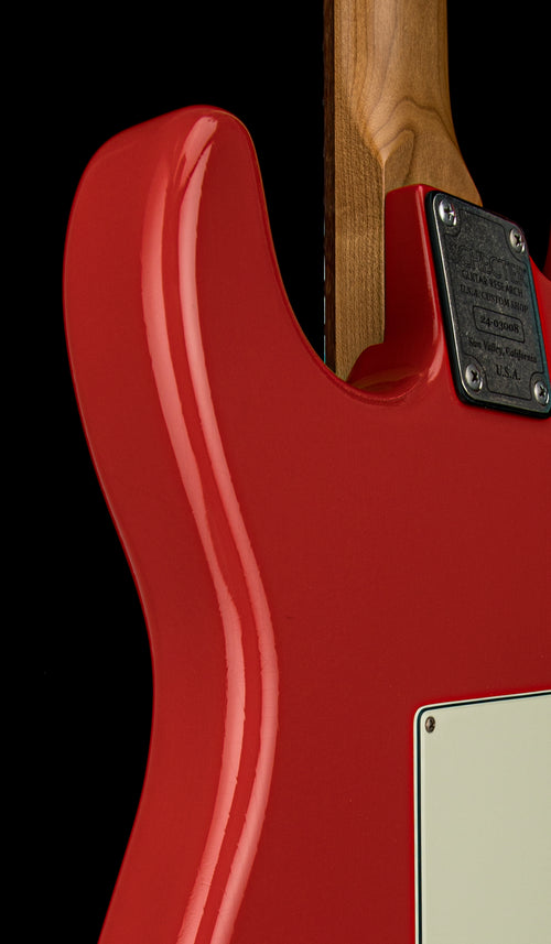 Used Schecter Custom Shop Traditional USA Wembley HSS - Fiesta Red Aged Nitro #03008 with Original Hard Case