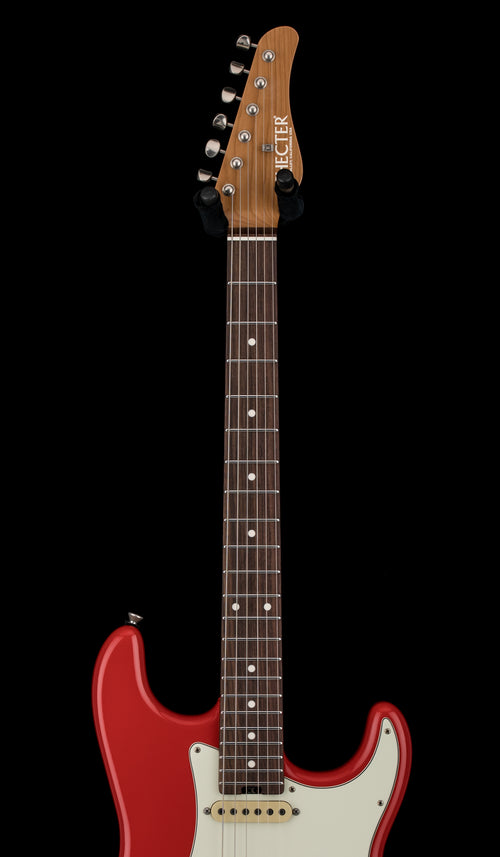 Used Schecter Custom Shop Traditional USA Wembley HSS - Fiesta Red Aged Nitro #03008 with Original Hard Case