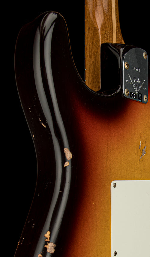 Fender Custom Shop Empire 59 Transition Stratocaster Relic - Faded Aged Chocolate 3-Tone Sunburst #18561