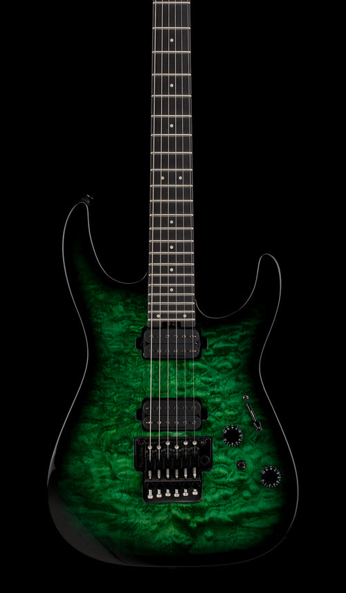 Charvel Pro-Mod Plus Dinky DK24 HH FR QM EB - Cloaked Emerald Green #00560