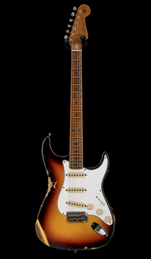Fender Custom Shop Empire 59 Transition Stratocaster Relic - Faded Aged Chocolate 3-Tone Sunburst #18561