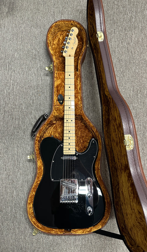 Used Fender Partscaster Tele - Black #00974 with Hard Case