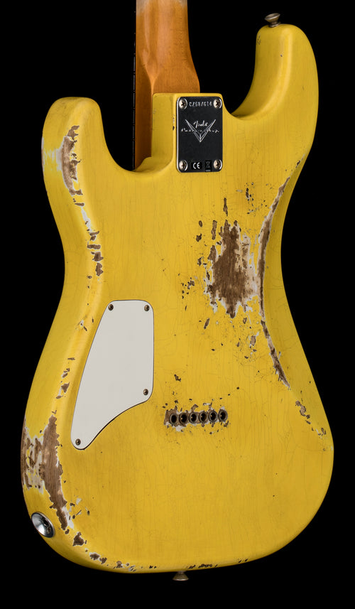 Fender Custom Shop 1966 Stratocaster SH Heavy Relic - Aged Graffiti Yellow #87614