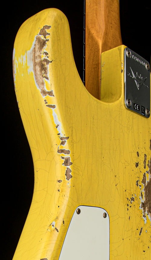 Fender Custom Shop 1966 Stratocaster SH Heavy Relic - Aged Graffiti Yellow #87614