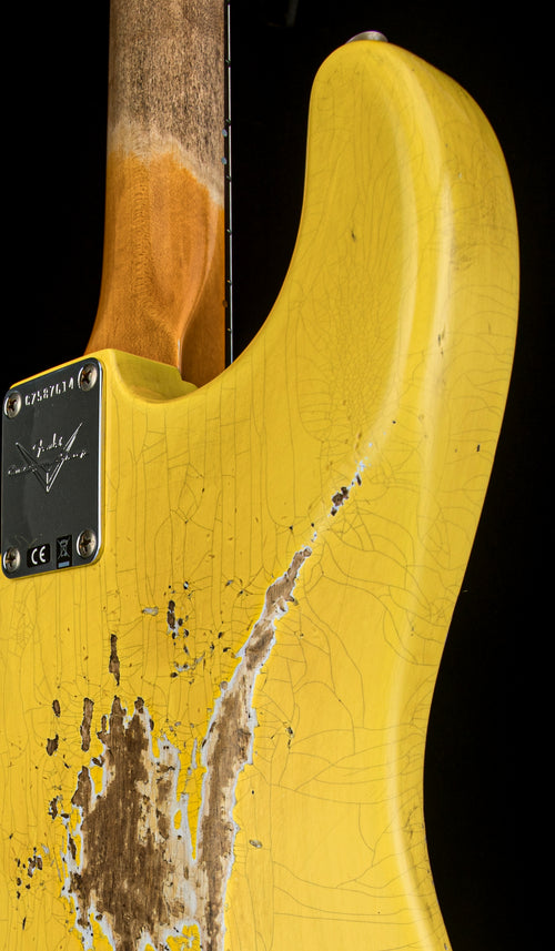 Fender Custom Shop 1966 Stratocaster SH Heavy Relic - Aged Graffiti Yellow #87614