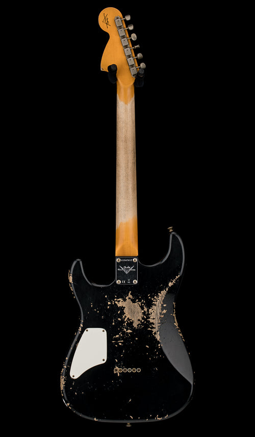 Fender Custom Shop 1966 Stratocaster SH Heavy Relic - Aged Black #87617