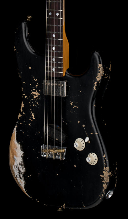 Fender Custom Shop 1966 Stratocaster SH Heavy Relic - Aged Black #87617