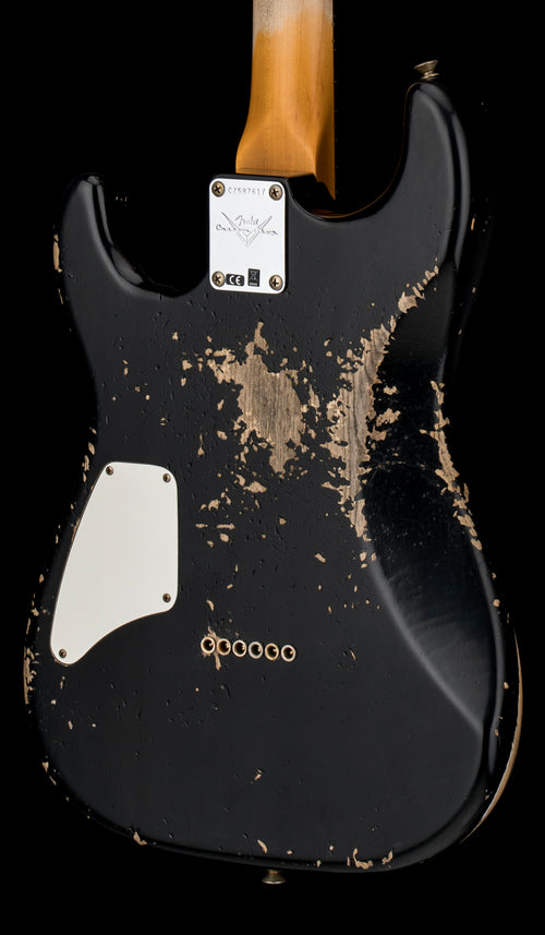 Fender Custom Shop 1966 Stratocaster SH Heavy Relic - Aged Black #87617