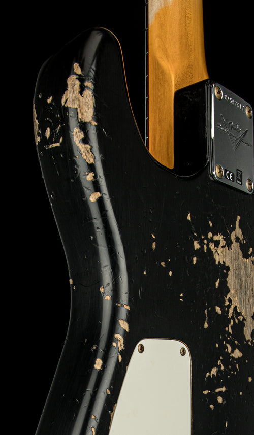 Fender Custom Shop 1966 Stratocaster SH Heavy Relic - Aged Black #87617