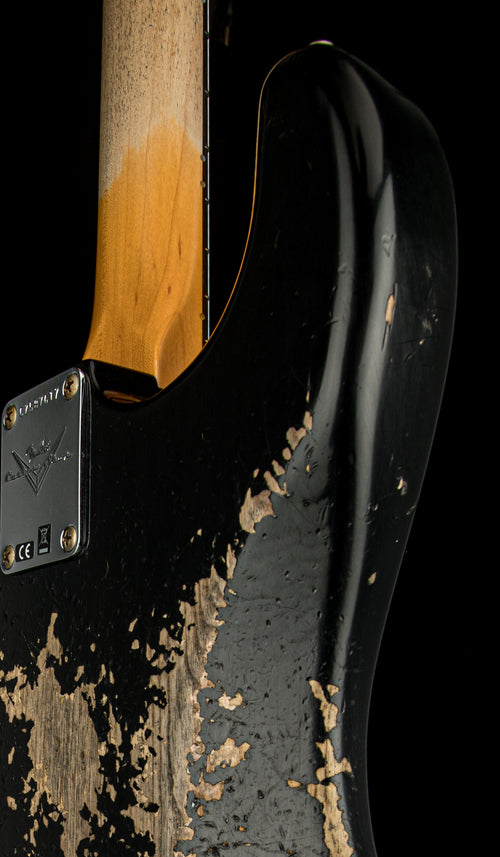 Fender Custom Shop 1966 Stratocaster SH Heavy Relic - Aged Black #87617