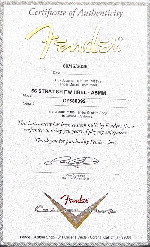 Fender Custom Shop 1966 Stratocaster SH Heavy Relic - Aged Burgundy Mist Metallic #88392