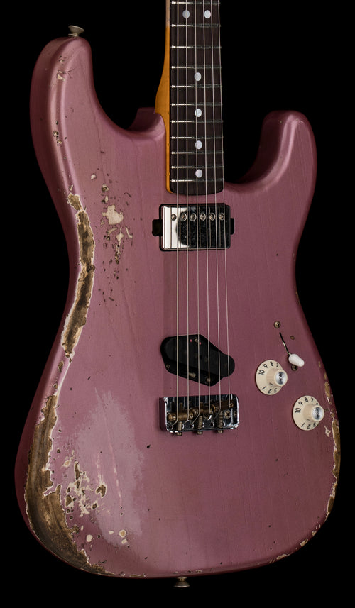 Fender Custom Shop 1966 Stratocaster SH Heavy Relic - Aged Burgundy Mist Metallic #88392