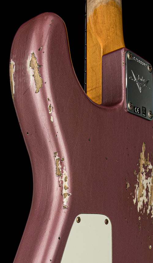 Fender Custom Shop 1966 Stratocaster SH Heavy Relic - Aged Burgundy Mist Metallic #88392