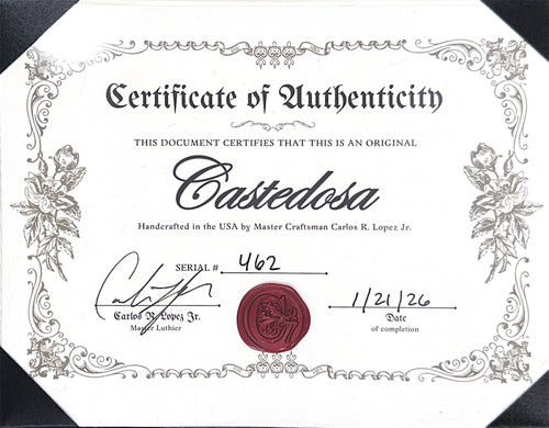 Castedosa Guitars Marianna Bevel - Aged Fiesta Red #462