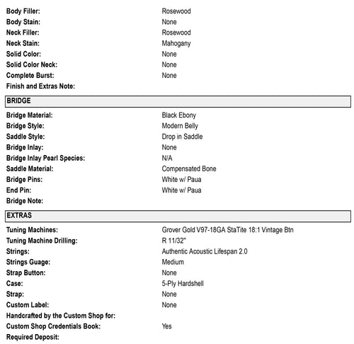 Martin Custom Shop D-41 Style Wild Grain East Indian Rosewood (Empire Music Spec) #33446