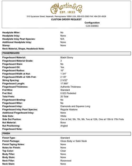 Martin Custom Shop HD-28 Style Sinker Redwood/Macassar Ebony (Empire Music Exclusive) #45147