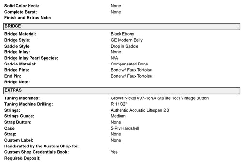 Martin Custom Shop HD-28 Style Engelmann Spruce/African Ebony (Empire Music Spec) #59957