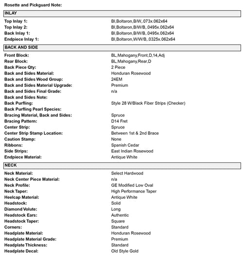 Martin Custom Shop D-28 Style Adirondack Spruce/Honduran Rosewood - Natural #53704 (Empire Music Spec)