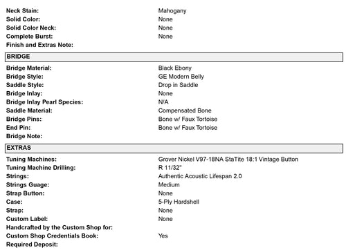 Martin Custom Shop D-28 Style Adirondack Spruce/Honduran Rosewood - Natural #53704 (Empire Music Spec)